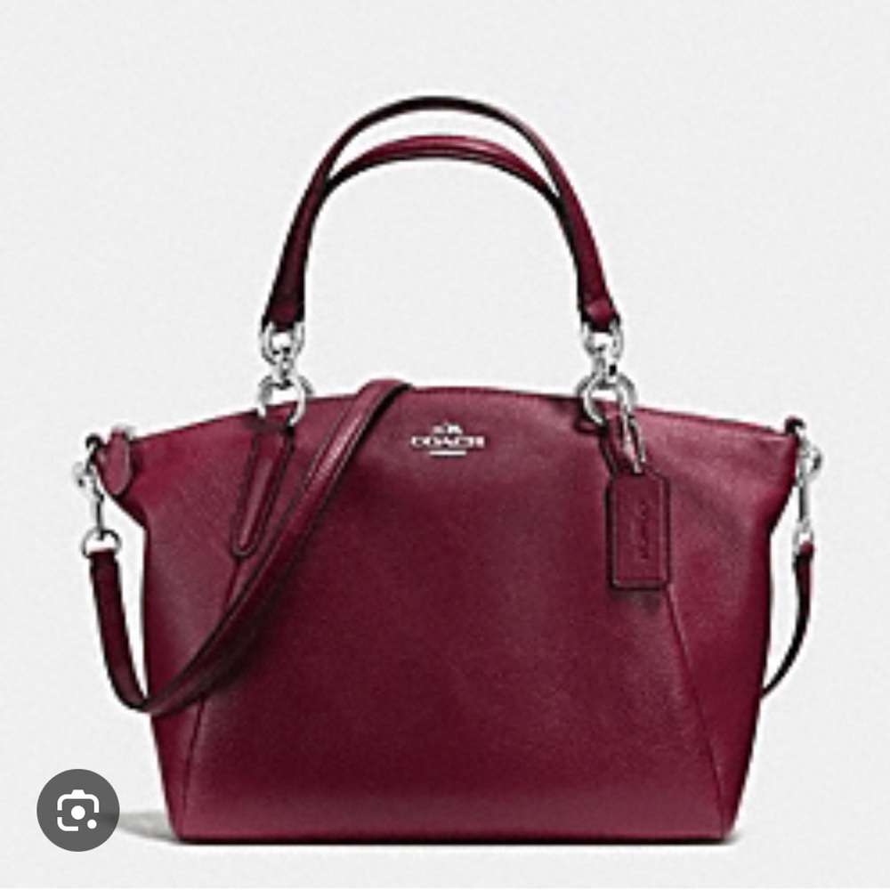 COACH SMALL KELSEY SATCHEL BAG BURGUNDY